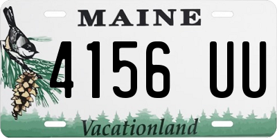 ME license plate 4156UU