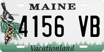 ME license plate 4156VB