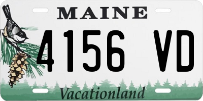ME license plate 4156VD