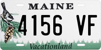 ME license plate 4156VF