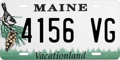 ME license plate 4156VG