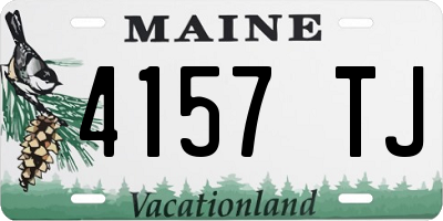 ME license plate 4157TJ