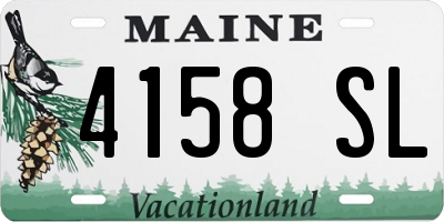 ME license plate 4158SL