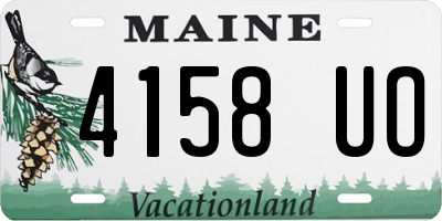 ME license plate 4158UO
