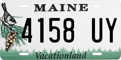 ME license plate 4158UY