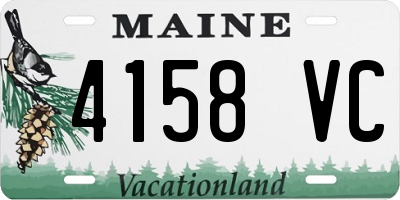ME license plate 4158VC