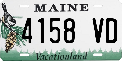 ME license plate 4158VD