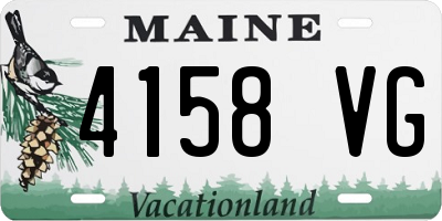 ME license plate 4158VG