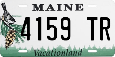 ME license plate 4159TR