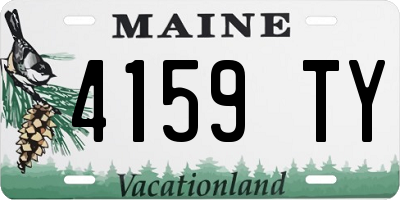 ME license plate 4159TY
