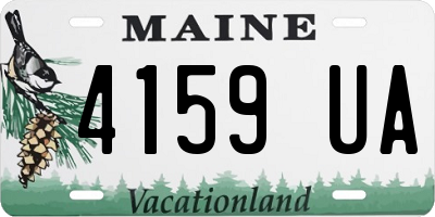 ME license plate 4159UA