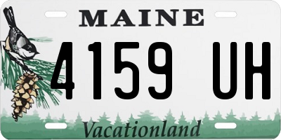 ME license plate 4159UH