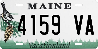 ME license plate 4159VA