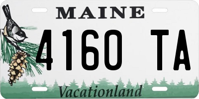 ME license plate 4160TA