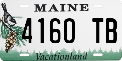 ME license plate 4160TB