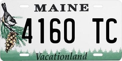 ME license plate 4160TC