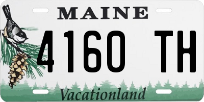 ME license plate 4160TH