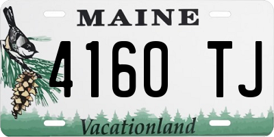 ME license plate 4160TJ