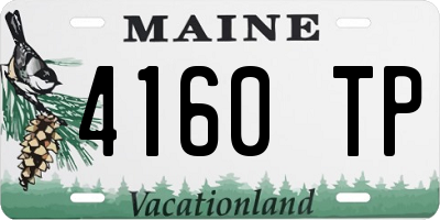 ME license plate 4160TP