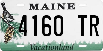 ME license plate 4160TR