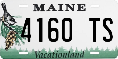 ME license plate 4160TS