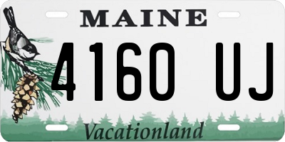 ME license plate 4160UJ