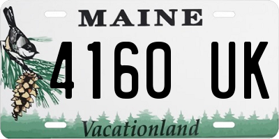 ME license plate 4160UK