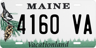 ME license plate 4160VA