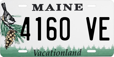ME license plate 4160VE