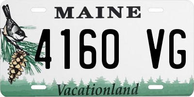 ME license plate 4160VG