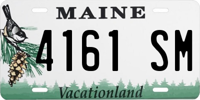 ME license plate 4161SM
