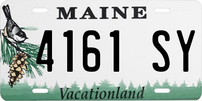 ME license plate 4161SY