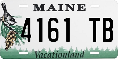 ME license plate 4161TB