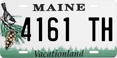 ME license plate 4161TH