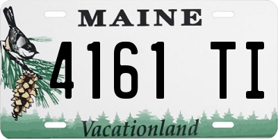 ME license plate 4161TI