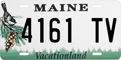 ME license plate 4161TV