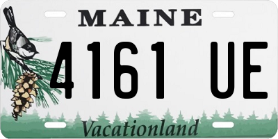 ME license plate 4161UE