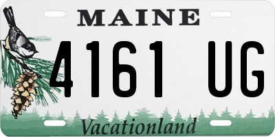 ME license plate 4161UG