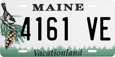 ME license plate 4161VE