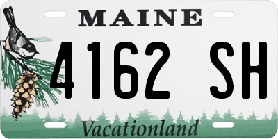 ME license plate 4162SH