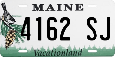 ME license plate 4162SJ