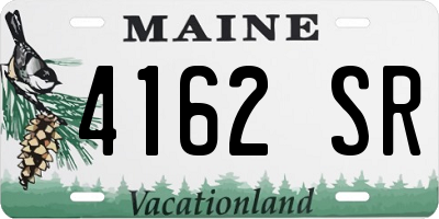ME license plate 4162SR