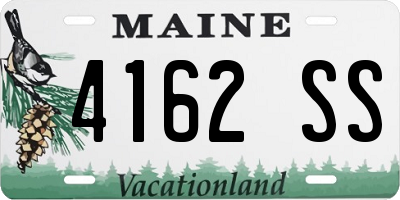 ME license plate 4162SS