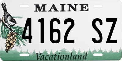 ME license plate 4162SZ