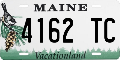 ME license plate 4162TC