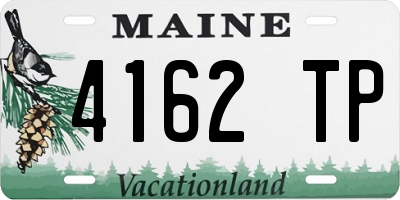 ME license plate 4162TP