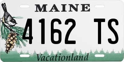 ME license plate 4162TS