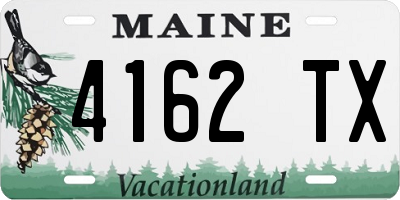 ME license plate 4162TX