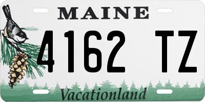 ME license plate 4162TZ