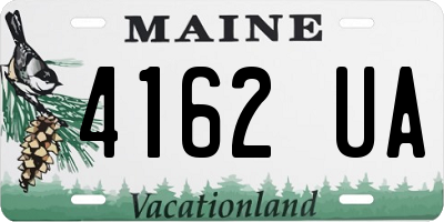ME license plate 4162UA